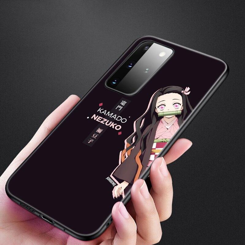 Чехол Kimetsu No Yaiba Demon Slayer в стиле аниме для Samsung Galaxy S20 S21 FE S10 Lite Note 20 10 Lite S8 S9 S10E S10 Plus Ultra Cover