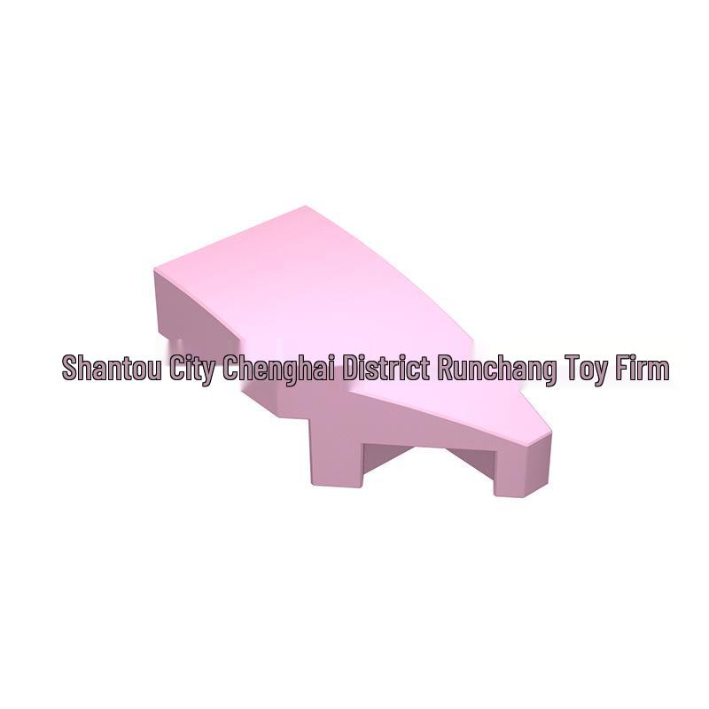 Interlocking 1x2 Right Curved Wedge Block Compatible with 29119