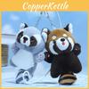 Adorable Plush Raccoon Keychain Cute Squirrel Doll Soft Toy For Bags And Accessories