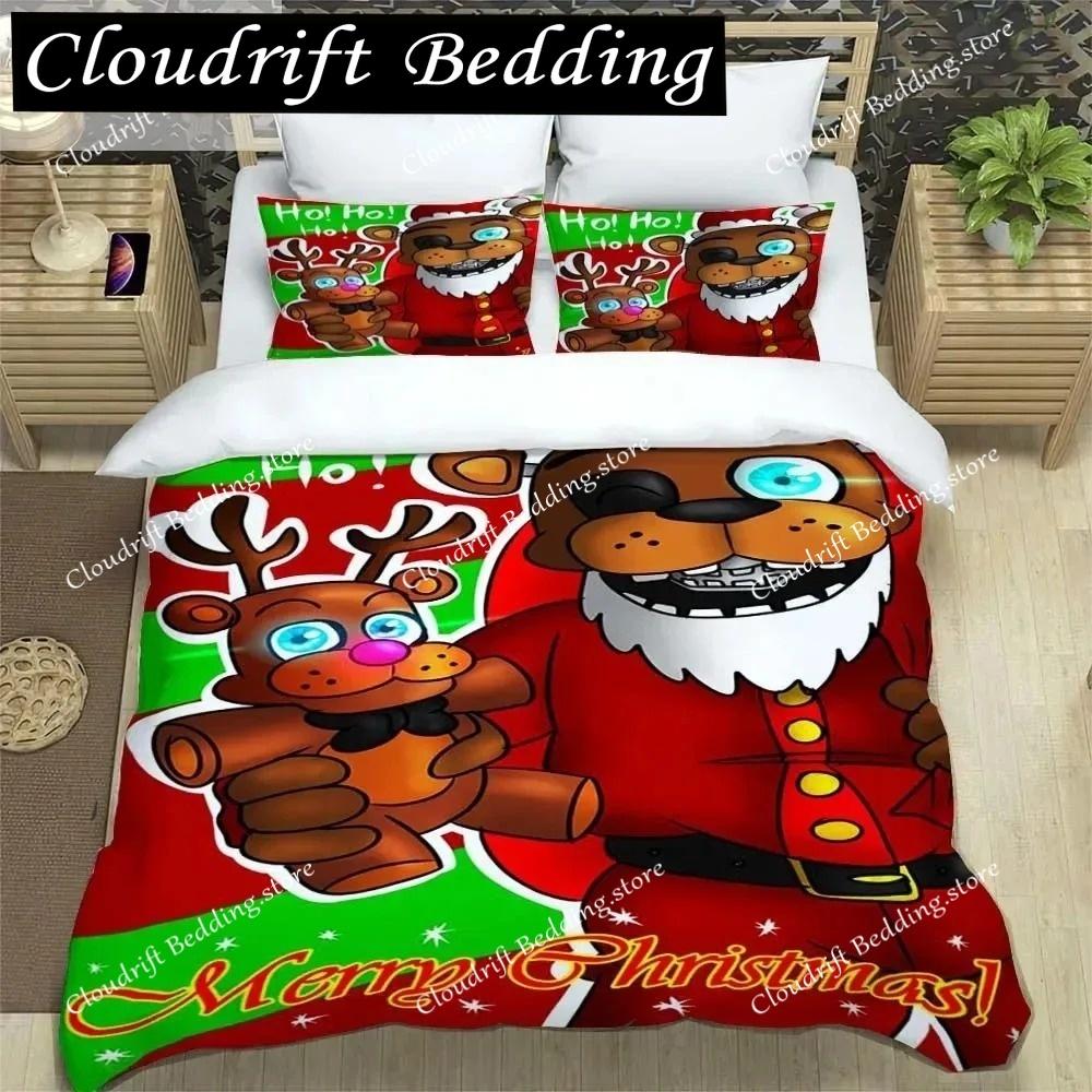 F-Five-Nights At Freddy´s FNAF Постельное белье Комплект постельного белья King Twin Double Boys Постельное белье из микрофибры или полиэстера Пододеяльник