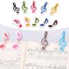 Sheet Music Clip Colors Plastic Music Book Page Note Clamp Piano Holder Music Score Fixed Spring Clip Musical Instrument