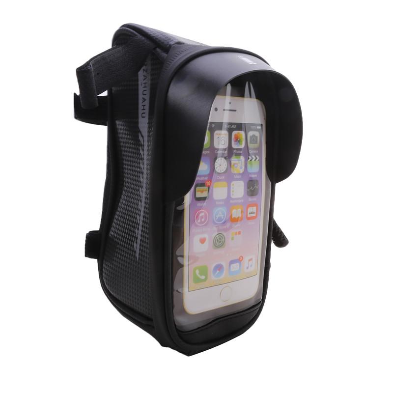 Bicycle Bag Phone Mount Waterproof Cycling Tube Mountain Bike Foldable Bike Handlebar Bicycle Pouch