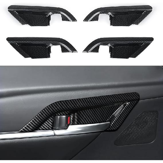 Car Air Vent Frame Center AC Trim Carbon Color ABS Decal Sticker Compatible With 8Th Gen Toyota Camry XV70 Accessories - For -2024 ONLY