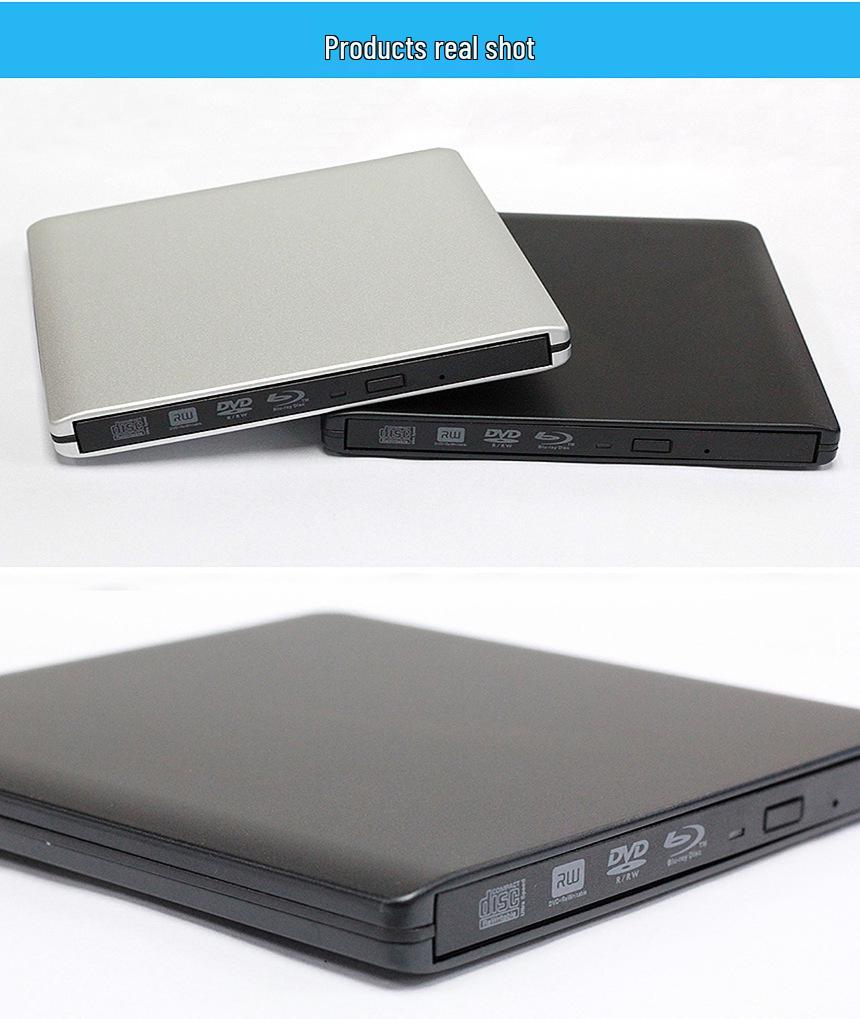 Ультратонкий 4K USB 3.0 Алюминиевый Blu-ray привод для ноутбука/настольного компьютера (Модель 2025 г.)