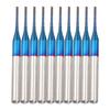 10 шт. твердосплавных фрезерных резцов Blue Corn End Mill Engraving Bit для станков с ЧПУ PCB (1.0mm)