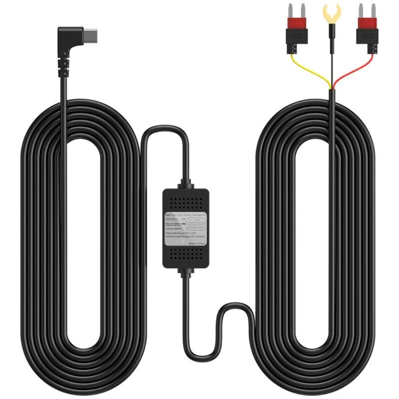 Комплект для жесткого подключения видеорегистратора USB C Комплект для жесткого подключения USB C Порт питания USB C для 24-часового мониторинга парковки Безопасное и стабильное питание