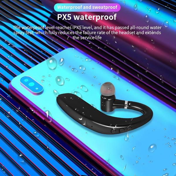 Беспроводная гарнитура Bluetooth5.1, спортивные наушники CVC 8.0 с шумоподавлением, деловой крючок с длительным режимом ожидания, наушники с микрофоном