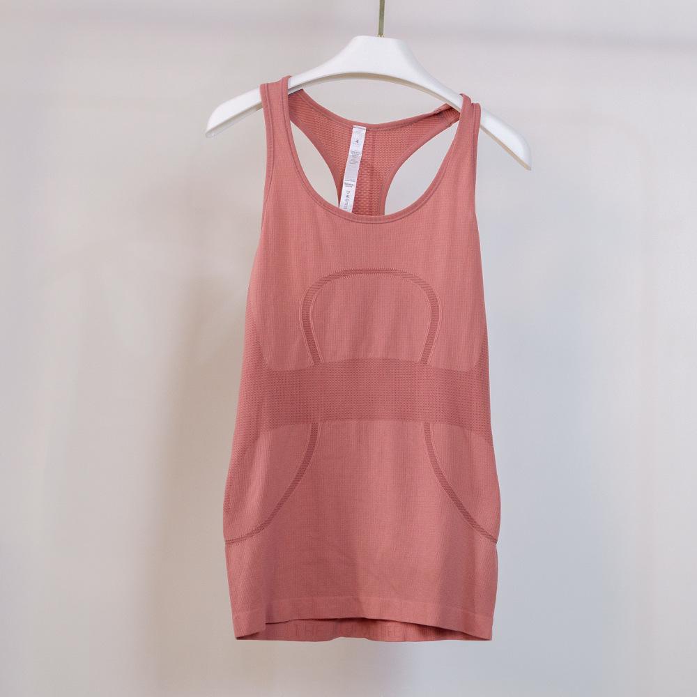 Высокоэластичный бесшовный женский быстросохнущий жилет для йоги без рукавов