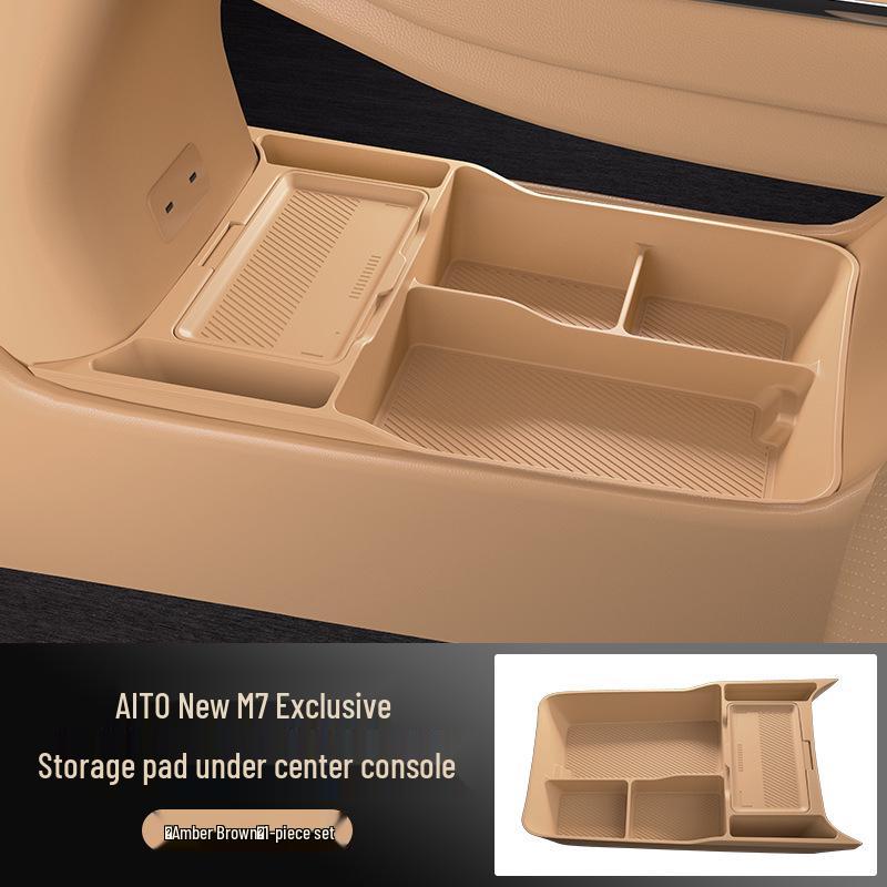 Silicone Storage Box for AITO M7 Gen 2 Center Console – Glasses Holder & Interior Accessory