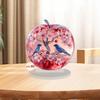 2D Flat Acrylic Apples Fantasy Worlds In Apples Ornament Desktop Decoration Apples for Living Room Bedroom Shelf Cabinet Decor