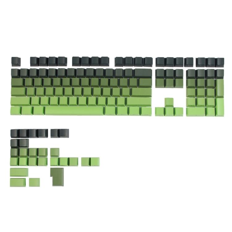 133 клавиши PBT колпачки для клавиш OEM профиль Градиенты Зеленые колпачки для клавиш Запасной комплект для Механической игровой клавиатуры Аксессуары