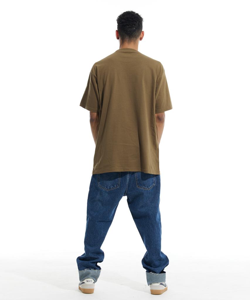 CREAM SODA LAB Motocamp Small Logo Short Sleeve T-Shirt Olive