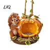 Easy Clean Hanging Bird Feeder Resin Squirrel Feeder, Outdoor Wild for Garden Backyard Patio Decoration Decorative Tree