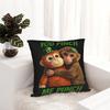 Punch Monkey Cute Pillowcase Printed Polyester Cushion Cover Decoration Pillow Case Cover Home 18''