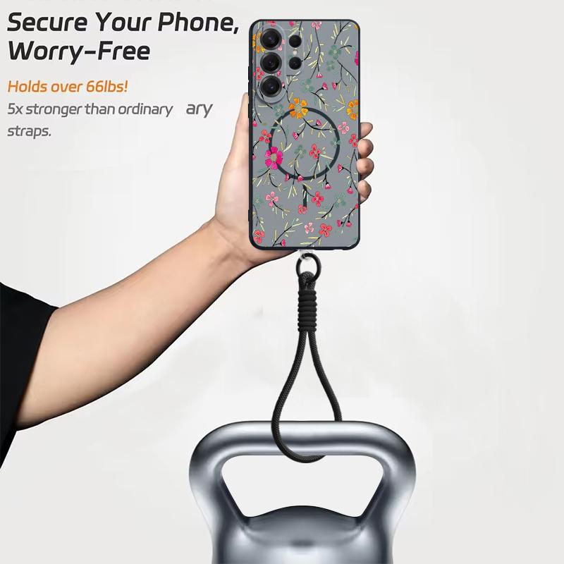 Чехол с рисунком ромашек в мультяшном стиле для Samsung S26 Ultra S25 FE S24 S24 Plus A57 A37 A17 A56 A36 A16 A55 A35 A15 A54 5G Гибридный Магнитный Матовый Чехол