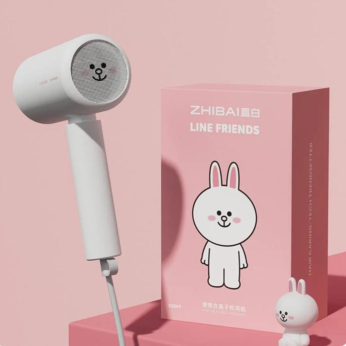 Xiaomi ZHIBAI L1 LINEFRIENDS портативный фен с отрицательными ионами