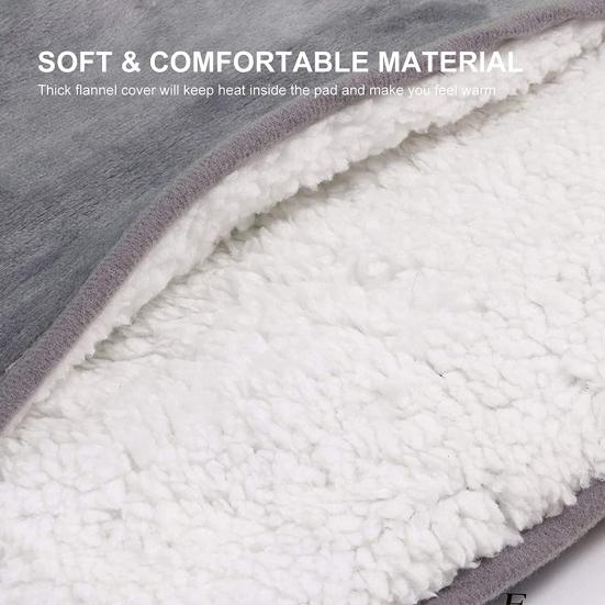 Electric Foot Warmer Fast Heating Extra Large Pad Constant Temperature Auto Shut-Off Detachable Easy To Clean Double-Side Feet Heating Pad