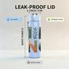1PC Hiking King Forest Outdoor Print 750ml Color Plastic Sports Water Bottle Leakproof Flip Straw Lid Suitable for Sports Office Home Use