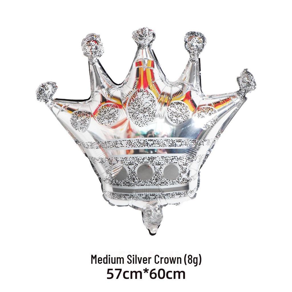 Набор воздушных шаров «Золотая корона» — большого, среднего и маленького размера для украшения дня рождения