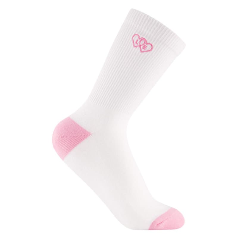 Le Sonnet Two Hearts Socks_White