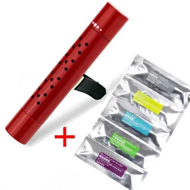 Освежитель воздуха для автомобиля, зажим для вентиляционного отверстия, кондиционер, ароматизатор, твердый парфюм, аромат с 5 ароматизированными палочками для салона автомобиля