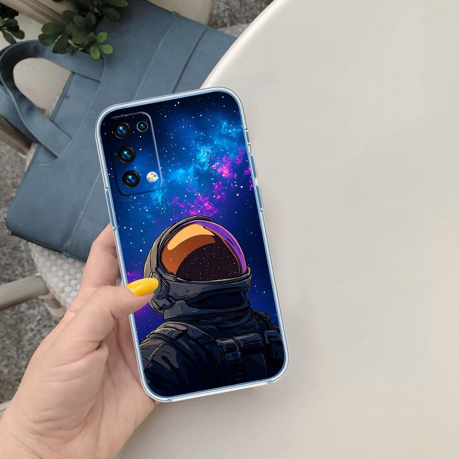 PP7 Космический Астронавт Луна Мягкий Прозрачный Чехол для Телефона для Motorola Moto G7 G8 G9 G84 G85 G73 G24 G15 Z2 Play Power Plus