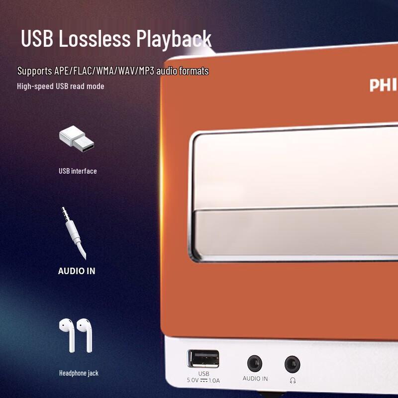 Philips TAM5208 Mini HIFI Stereo System with CD Player