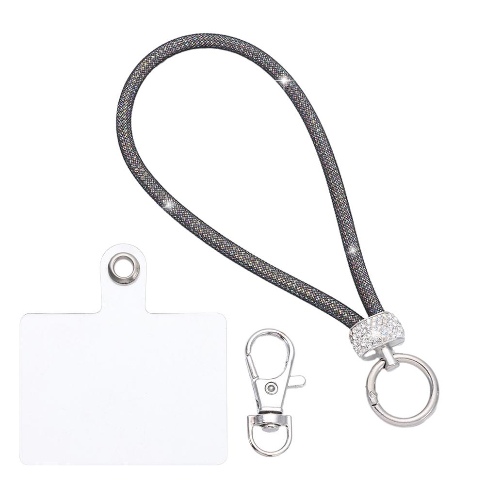 Блестящий Стразы Шнурок для Телефона Телефон Алмазный Кристалл Ремешки на Запястье Брелок Подвесной Шнурок от Потери