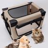 Pet Car Dog Cage Dog Car Seat Breathable Visible Pet Car Bag Top Skylight Dog Carrying Box