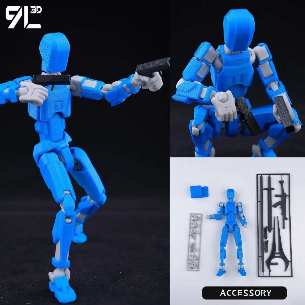 (Сборка завершена) Набор фигурок T13, Фигурка робота Dummy 13, Коллекционная фигурка Lucky 13, Артикулированная