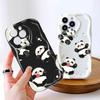 For Honor 90 Lite P30 Pro Infinix Hot 30 40 40i 40 Pro Smart 8 Pro Vivo V29e V30e Cartoon Lovely Panda Design Soft Silicone Full Lens Protect Case