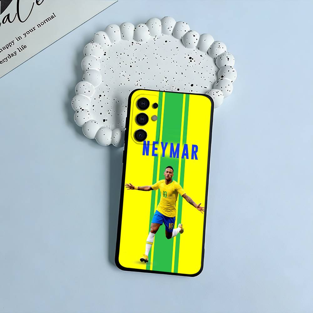 N-No 10-Неймар Мягкий Силиконовый Чехол для Samsung S25, S24, S21, S22, S23, S30, Ultra, S20, Plus, FE, Lite-Черный