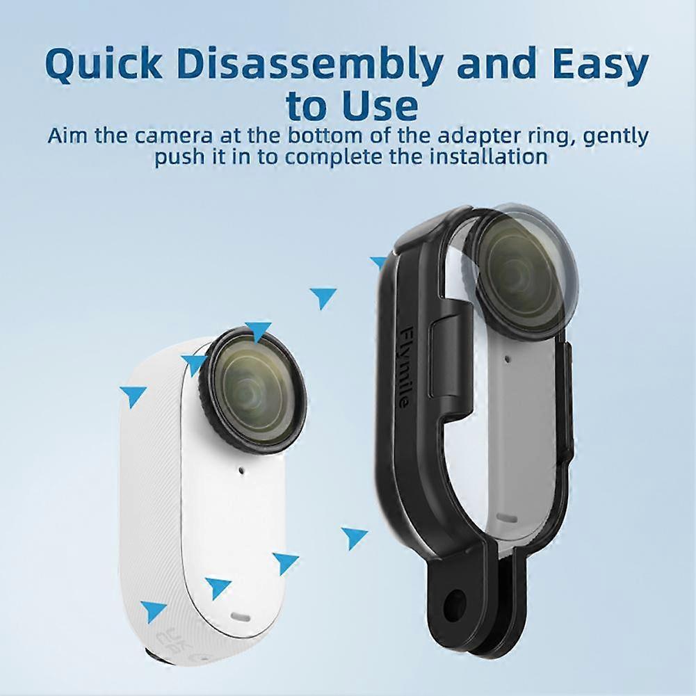 Camera Body Shell Protective Cage Extension Mount Adapter For Insta360 Go 3/3S