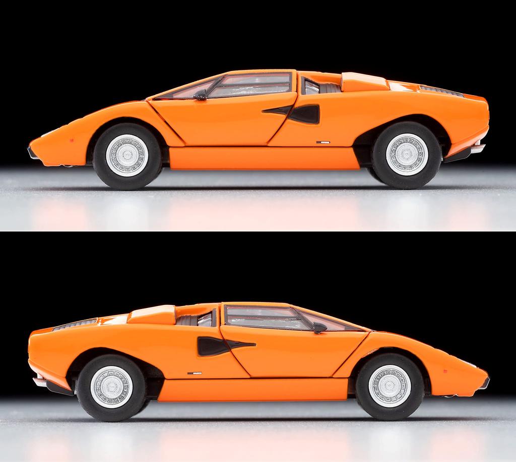 Tomytec Tomica Limited Vintage Neo 1/64 LV-N Lamborghini Countach LP400 Orange Finished Model