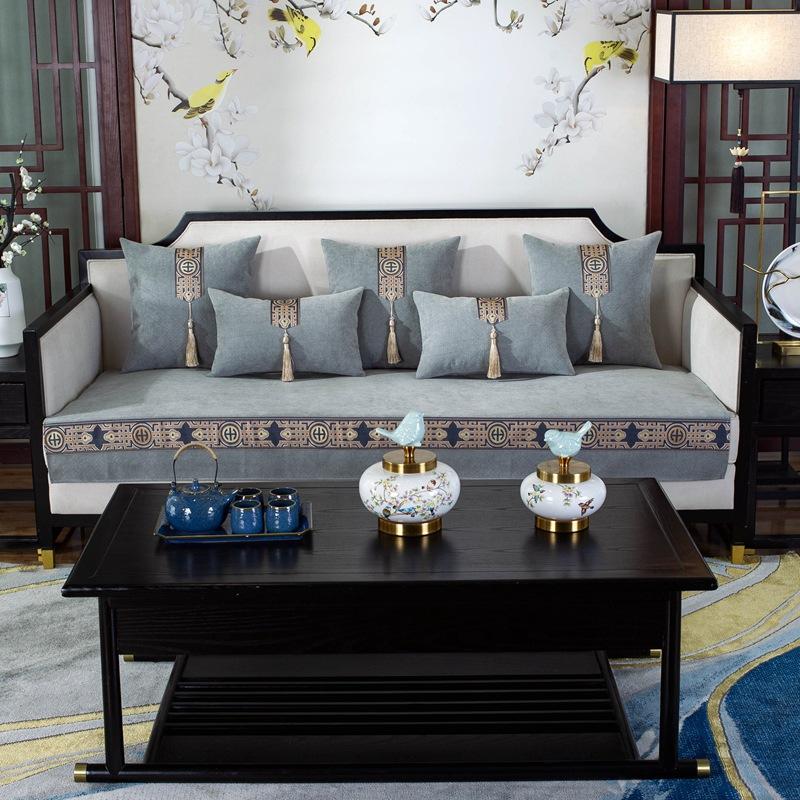 Китайская высококачественная твердая древесина китайская диванная подушка Four Seasons универсальный диванный чехол ткань нескользящая диванная подушка