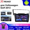 Автомобильное радио для Volkswagen VW Golf 7 MK7 GTI 2011-2021 Wireless Carplay Android 13 Авто Мультимедиа Стерео Видео Плеер 2Din