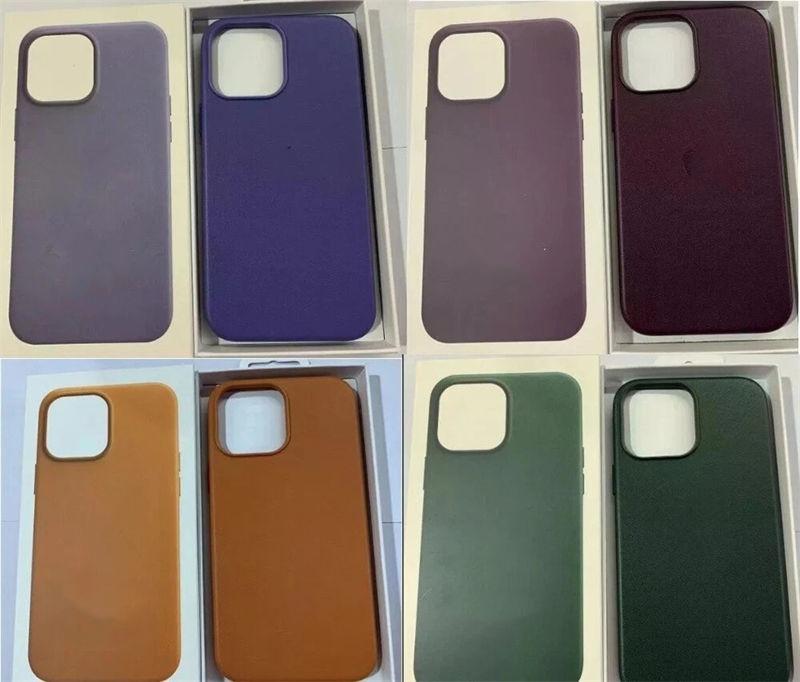 Quality Leather Phone Case Cover with MagSafe for iPhone 13 14 15 Pro ProMax with Back Logo GZW