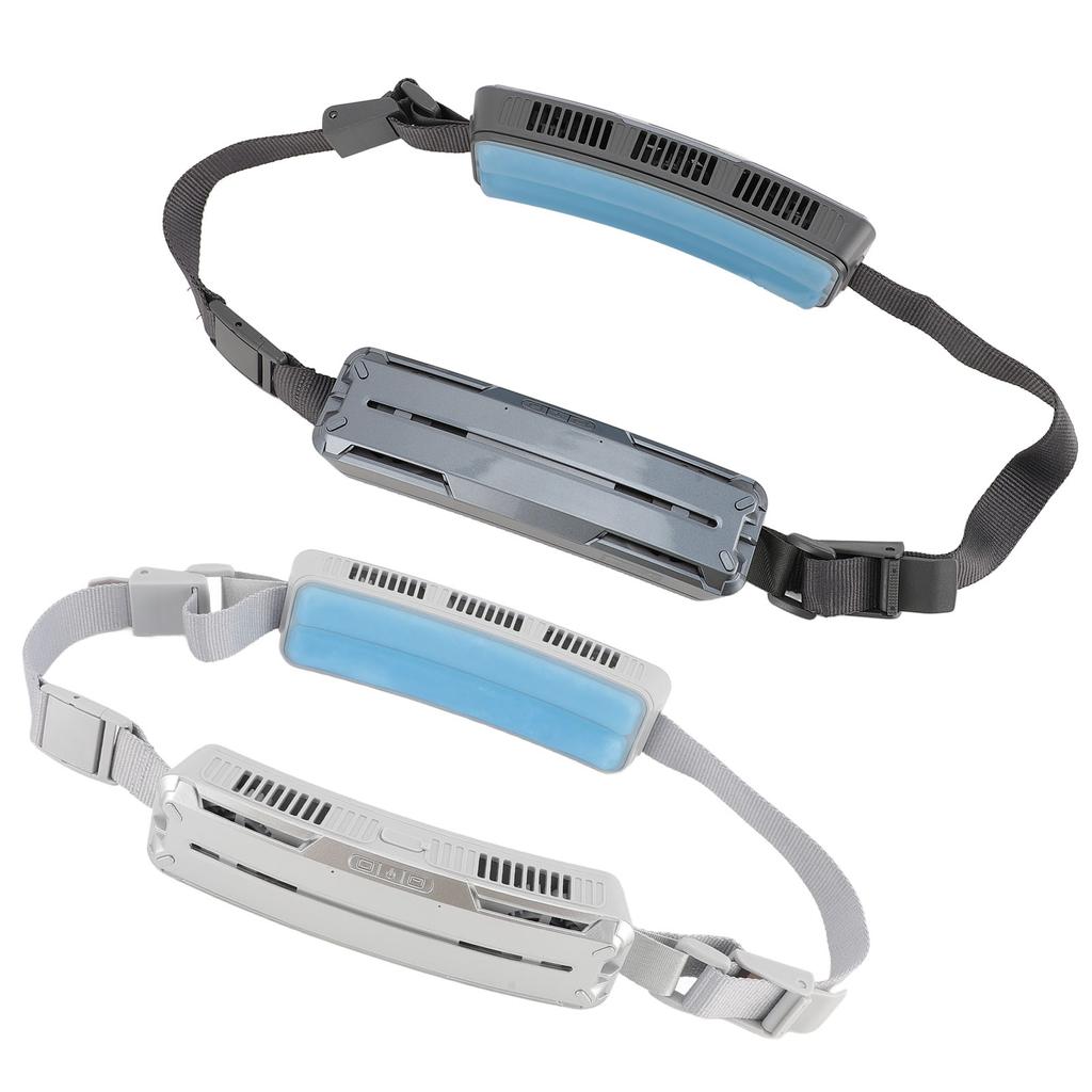 Носимый поясной вентилятор с двухсторонним охлаждением и регулируемым ремнем 6500 об/мин Hands Free перезаряжаемый для Trav