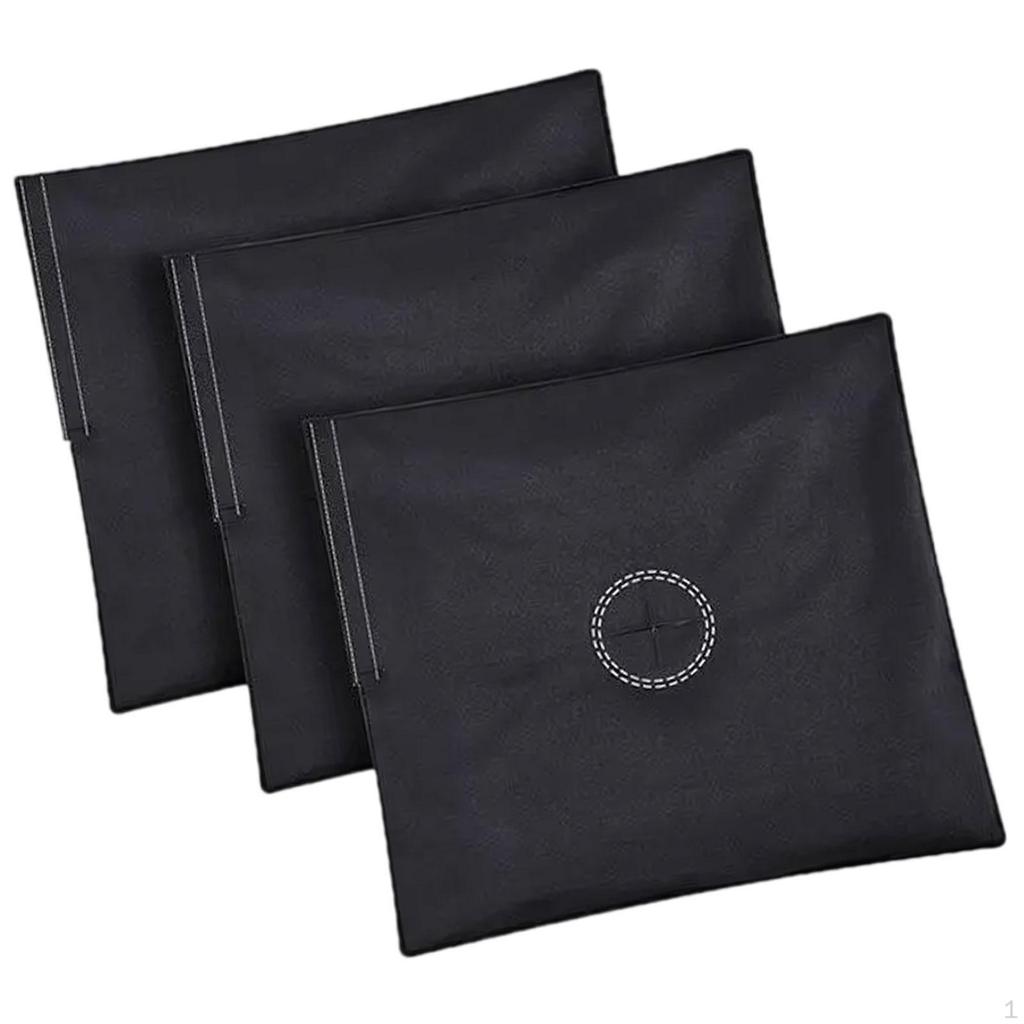 3x Sandbag Weight Bag Umbrella Base Black 18"x19" Heavy Duty Flags Sand for Fishing Chair