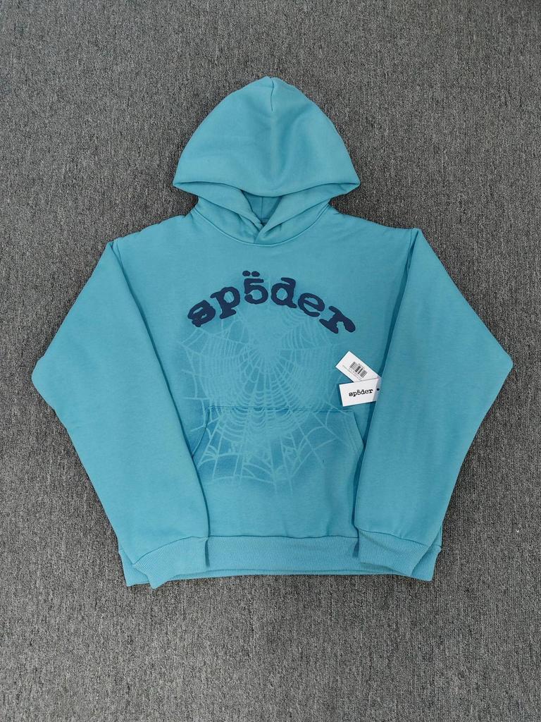 Мужская толстовка с принтом «Паутина» - Модная, свободного кроя, с плюшевой подкладкой