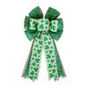 St Patricks Day Tree Topper Bows for Wreath Decorations Irish Holiday Crafts Bows for Front Door Indoor Outdoor Use