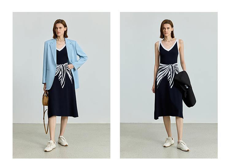LILY Design Knitted Strap Dress
