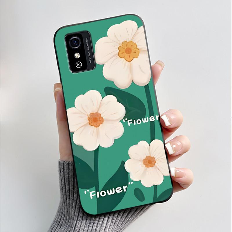 Phone Case For ZTE Blade L9 Casing Luxury Fashion Butterfly Flowers Black Jelly Soft Silicone Back Cover For ZTE BladeL9 Bumper