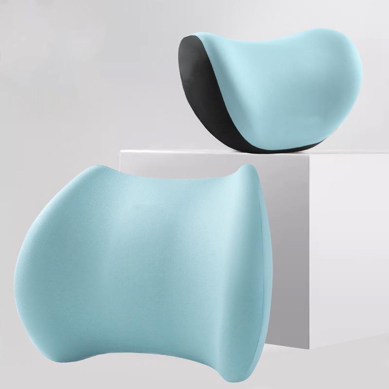 Подушка для поясничной поддержки подголовника автомобиля из пеноматериала с эффектом памяти - универсальная автомобильная подушка для поддержки плеч и шеи
