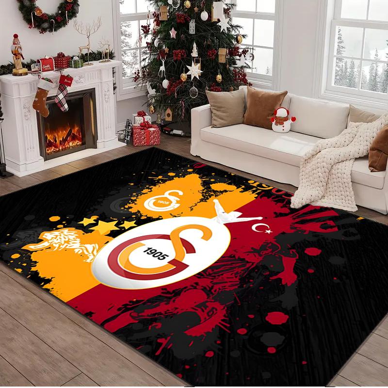 1PC rug Galatasaray Football Club Carpet, Chair Rug,Area Rug for Office Bedroom living rooms bedroom, Doormat decor Christmas fan gifts