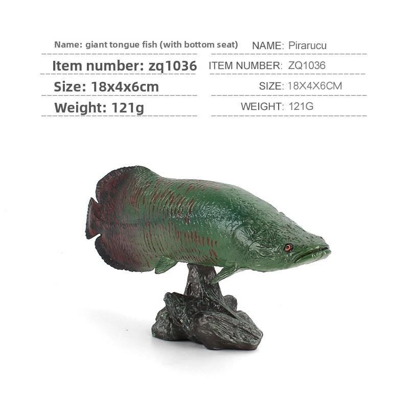 Piranha Marine Life Fish Model Pvc Educational Display With Base For Science Enthusiasts