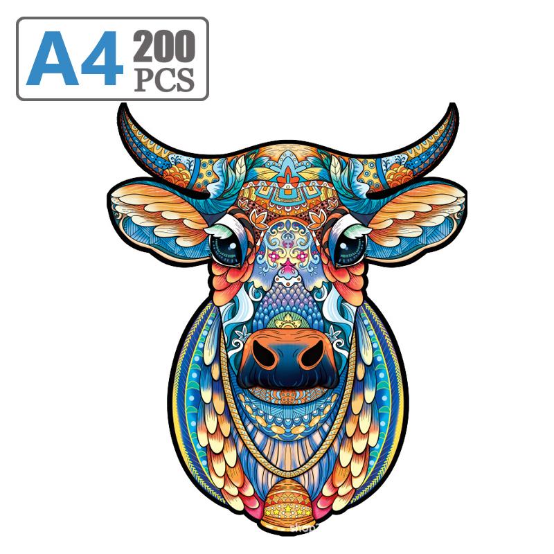 Деревянный пазл-головоломка I. Деревянная головоломка с животными правильной формы. Популярная настольная игрушка для группы животных. Детские игрушки для взрослых. Головоломка.