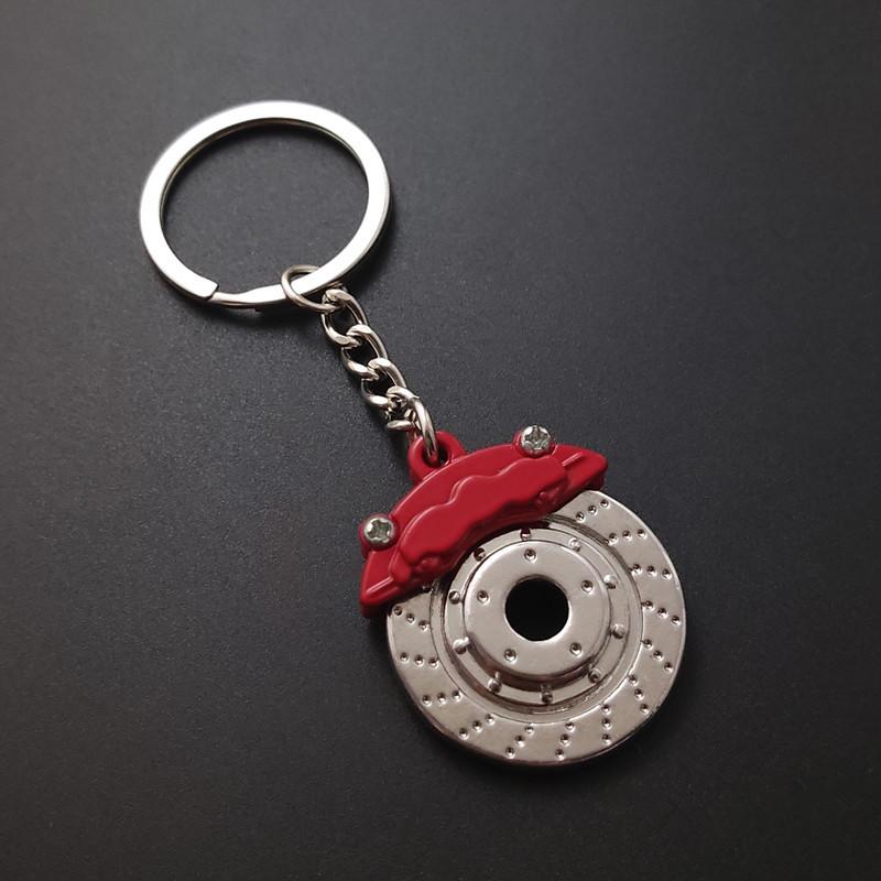 Милые металлические автозапчасти брелок для ключей с дисковым тормозом суппорты брелок для автомобиля подвеска брелок для мужчин подарочные безделушки