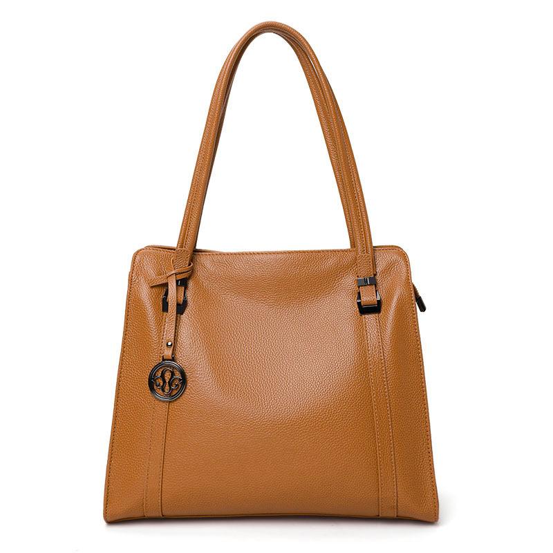 Women's Bag New Trendy and Fashionable Genuine Leather Women's Bag Large Capacity Bag Large Leather One-shoulder Crossbody Bag