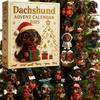 2025 Dachshund Advent Calendar,24 Days Christmas Countdown Calendar Acrylic Cute Dachshund Holiday Tree DéCor For Dog Lovers
